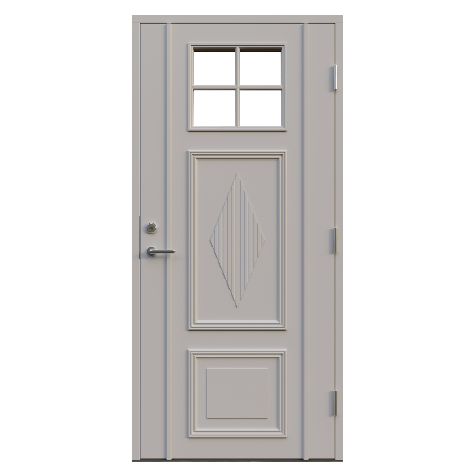 Ytterdörr Leksandsdörren Lisselby Klarglas Eco74 RC2N