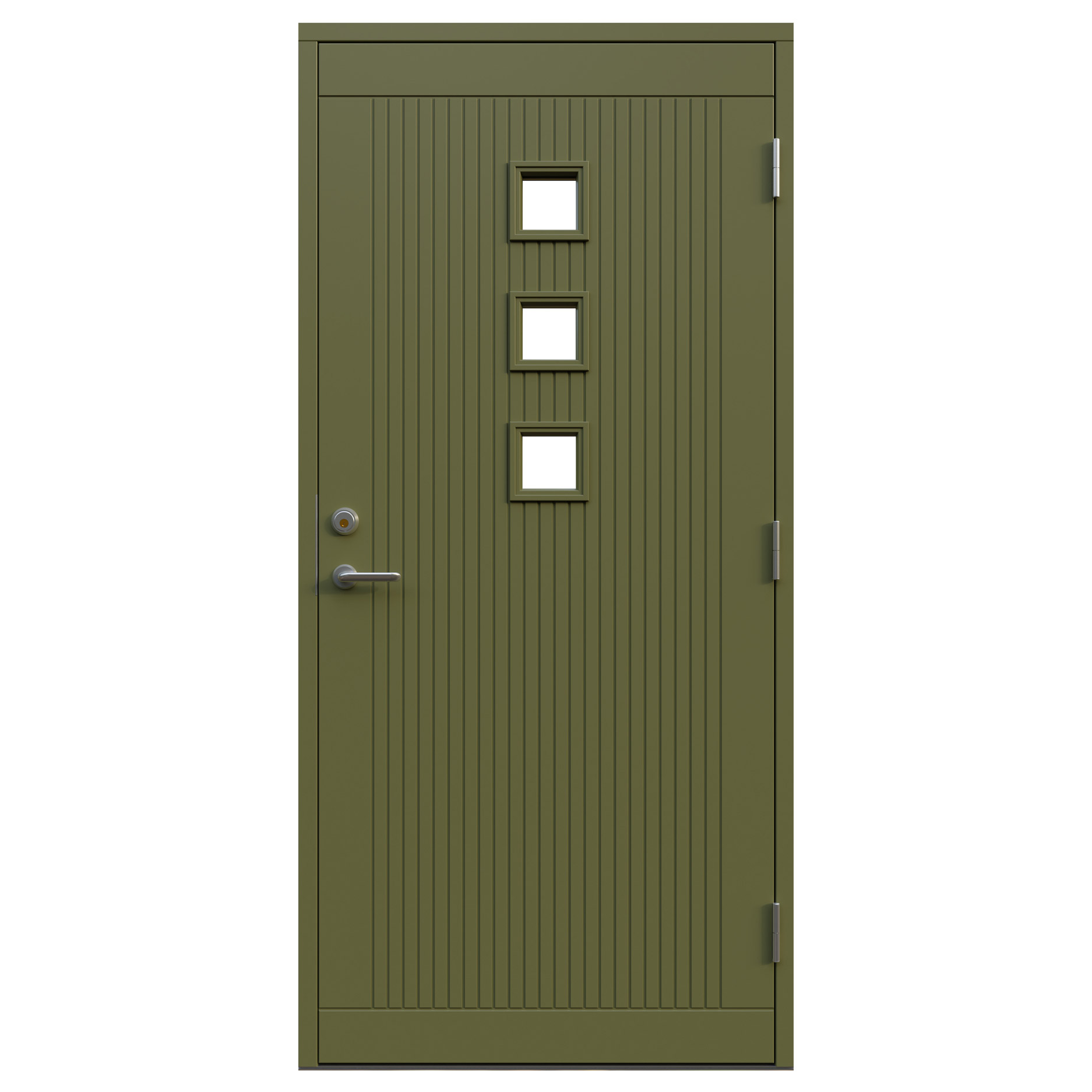 Ytterdörr Leksandsdörren Hälla Klarglas Eco74 RC2N