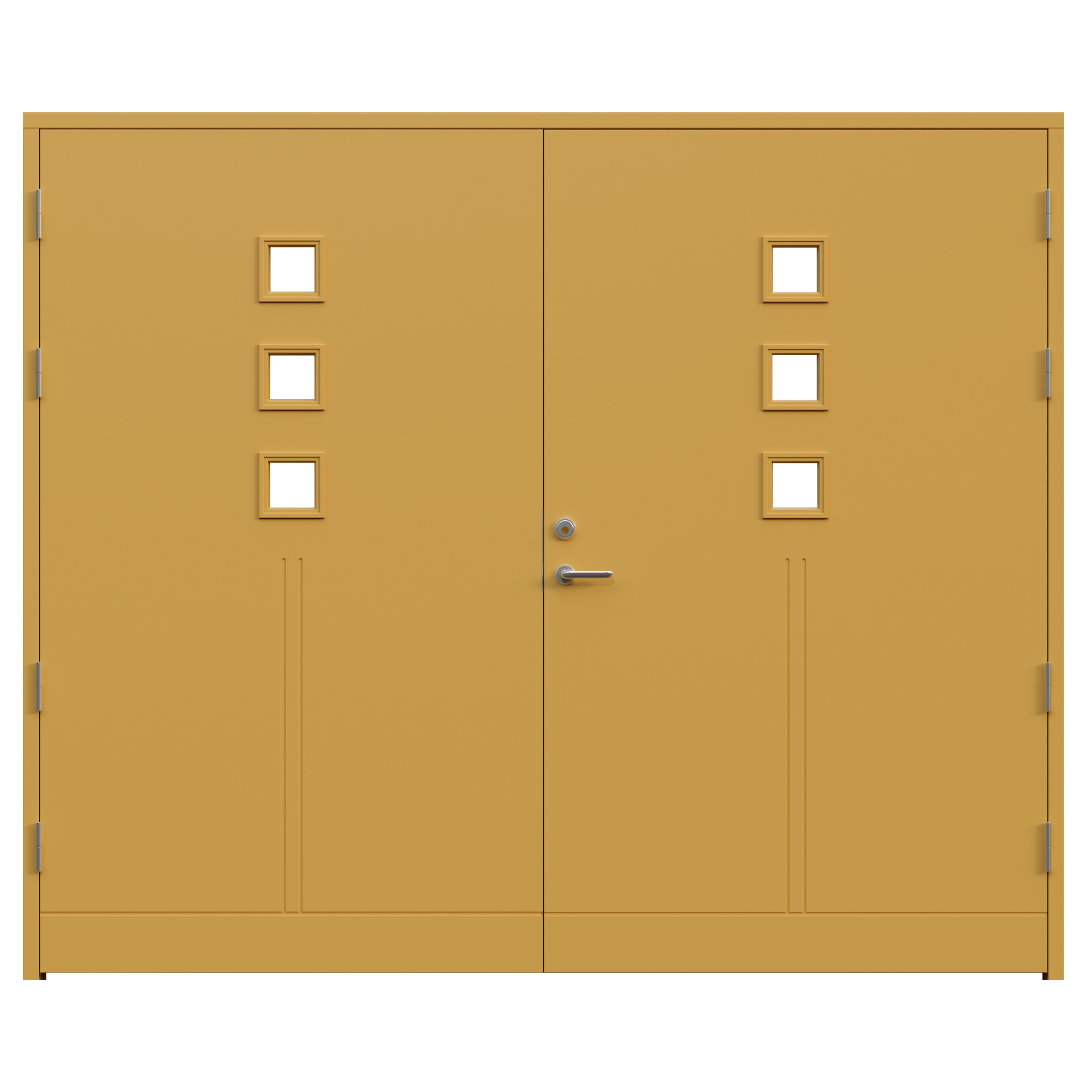 Garageport Leksandsdörren Saltö Classic BxH: 250x200 cm, S-2040-Y20R, Gul, Höger