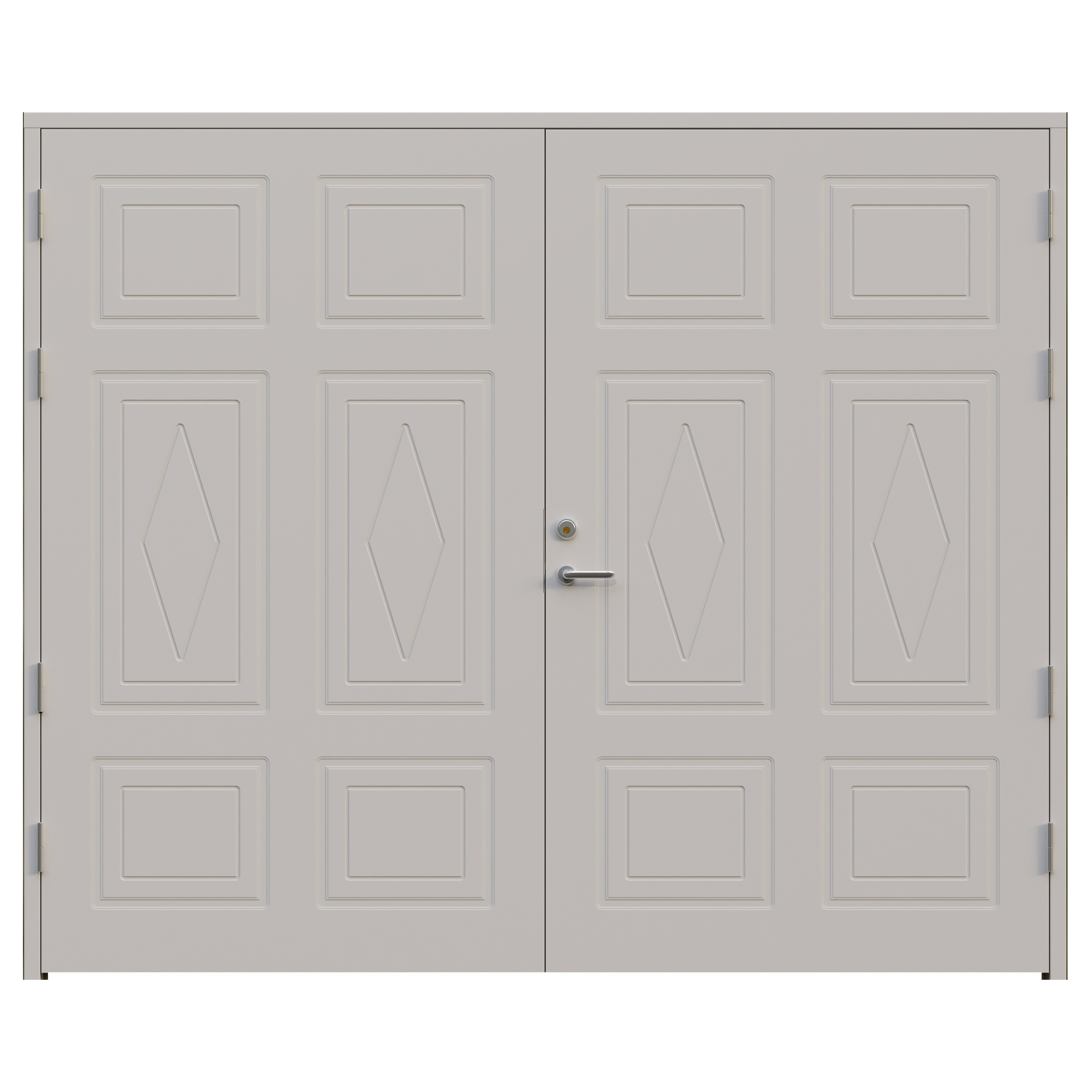 Garageport Leksandsdörren Kullsbjörken Classic BxH: 240x210 cm, S-1502-Y50R, Grå, Vänster