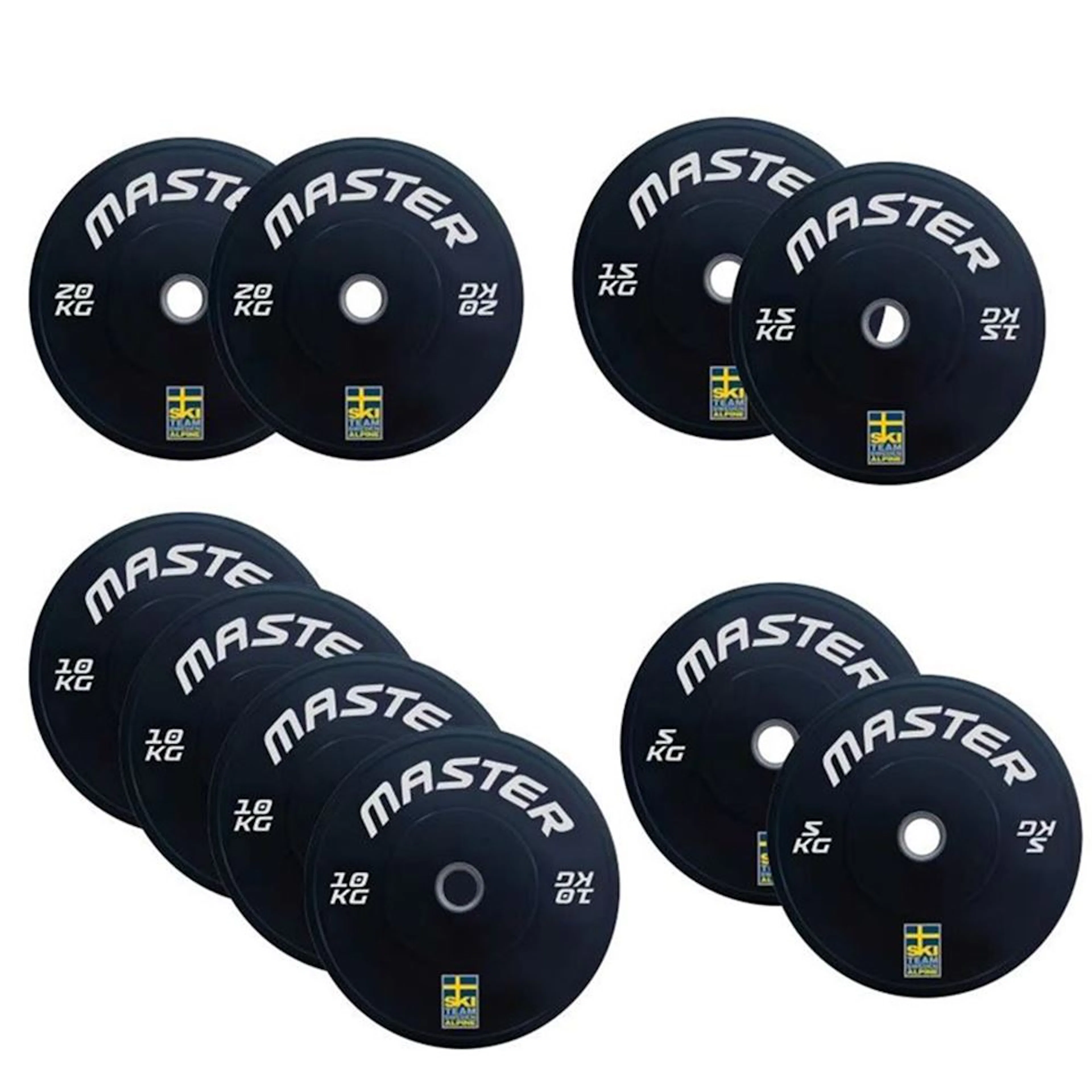 Bumperset Master Fitness 120 kg SkiTeam Viktskiva