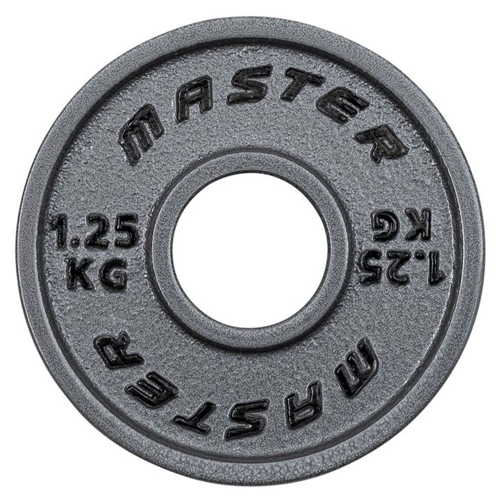 Viktskiva Master Fitness Master Iron Plate Machined Vikt: 1,25 kg