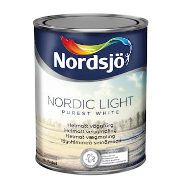 Väggfärg Nordsjö Nordic Light Vit