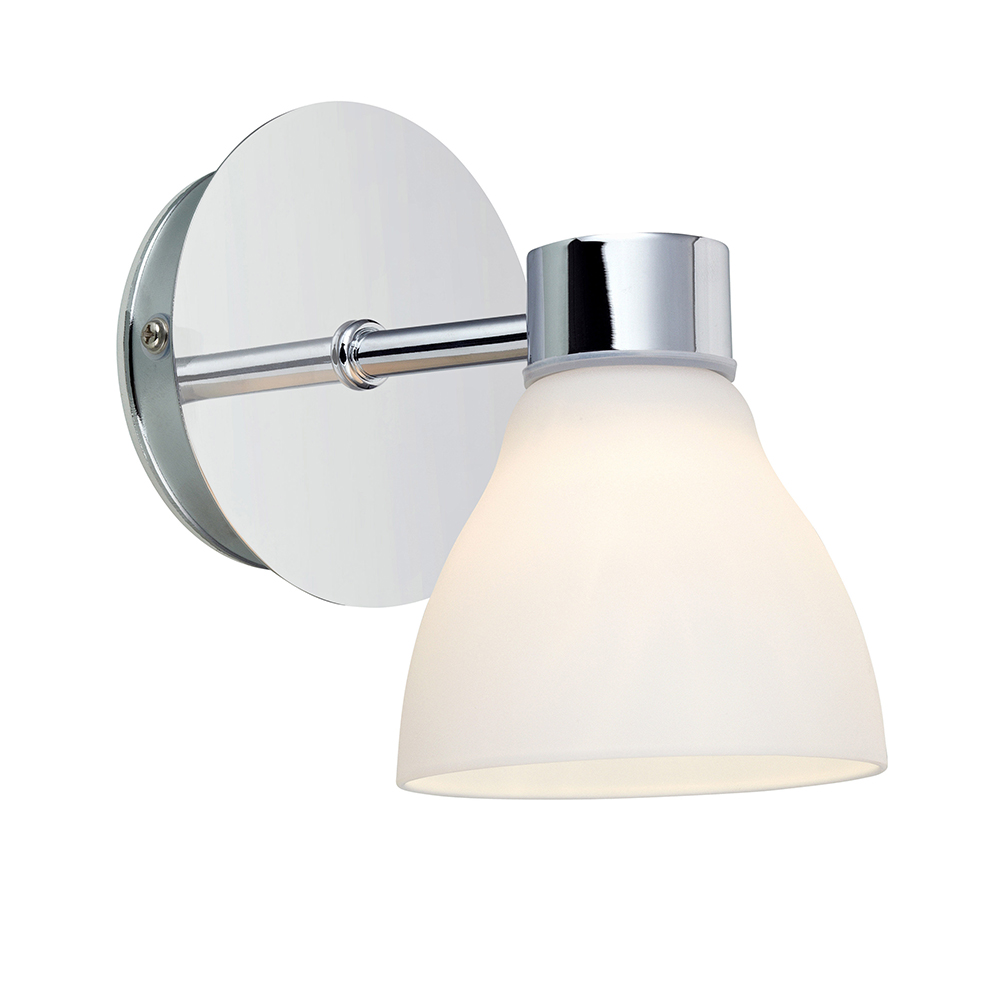 Vägglampa Markslöjd Cassis Krom/Opal Badrumslampa