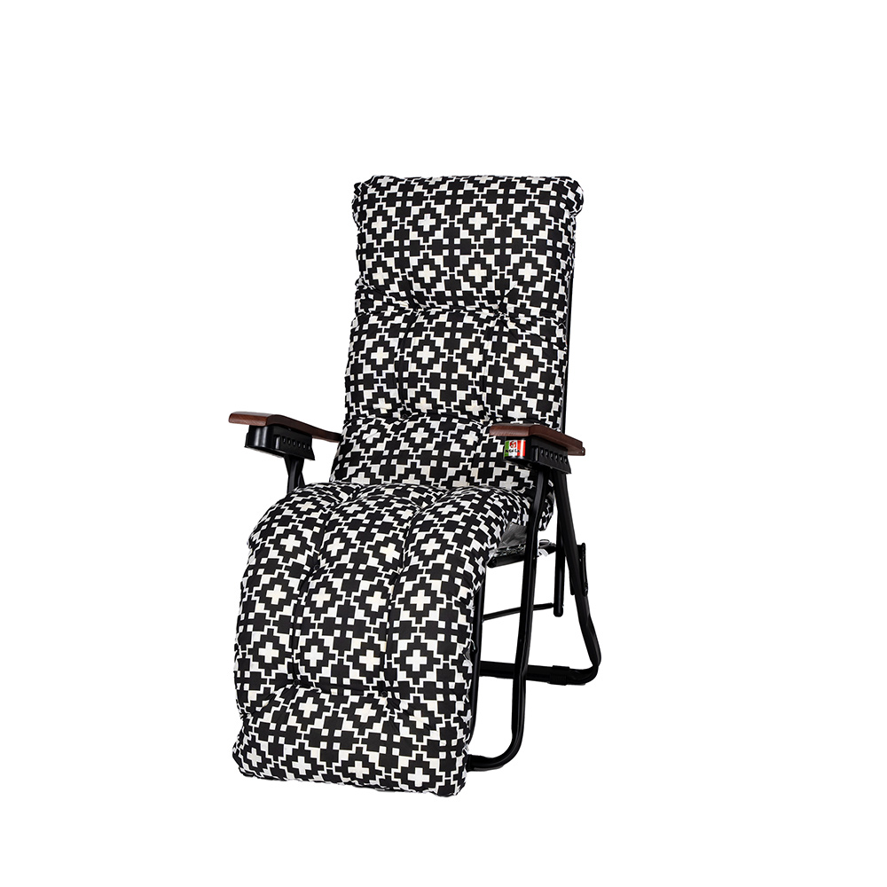 Baden-Baden-stol Varax med Dyna Vit/Svart