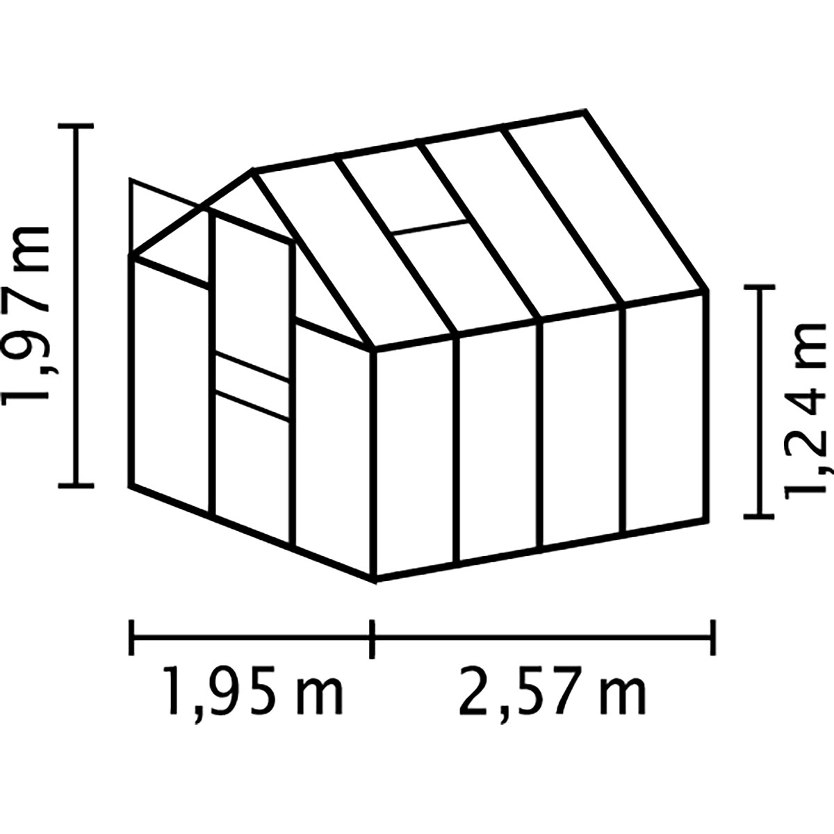 Växthus Vitavia Venus 5 kvm