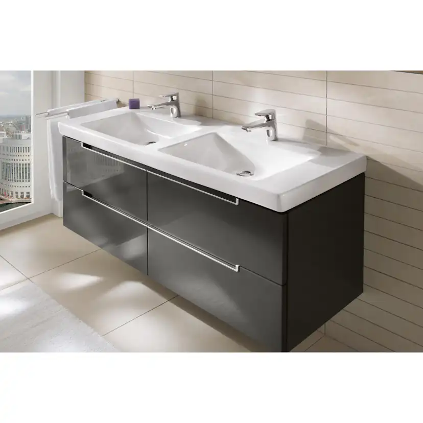 Tvättställsskåp Villeroy & Boch Subway 2.0 för Dubbla Tvättställ