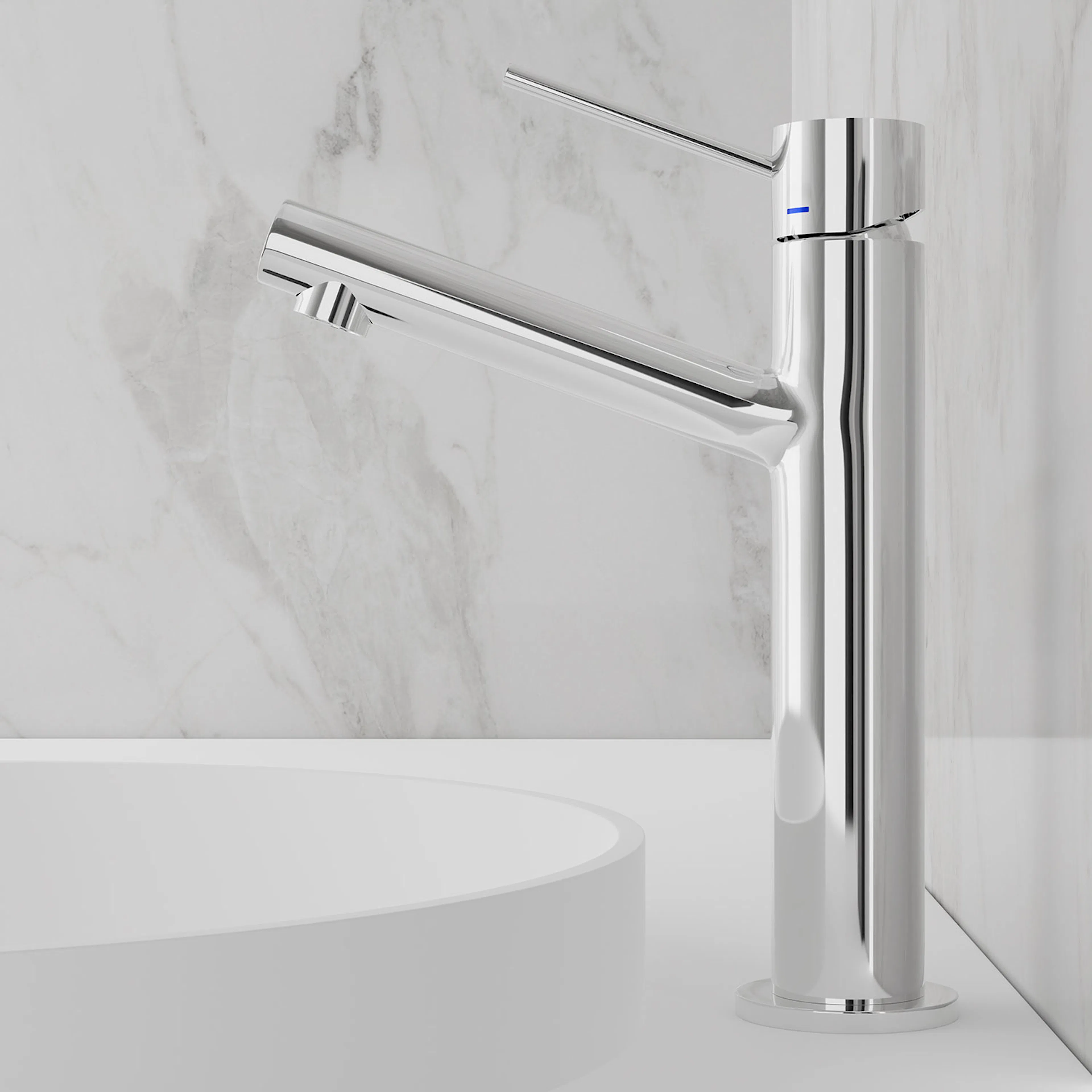 Tvättställsblandare Scandtap Steel Vector Medium