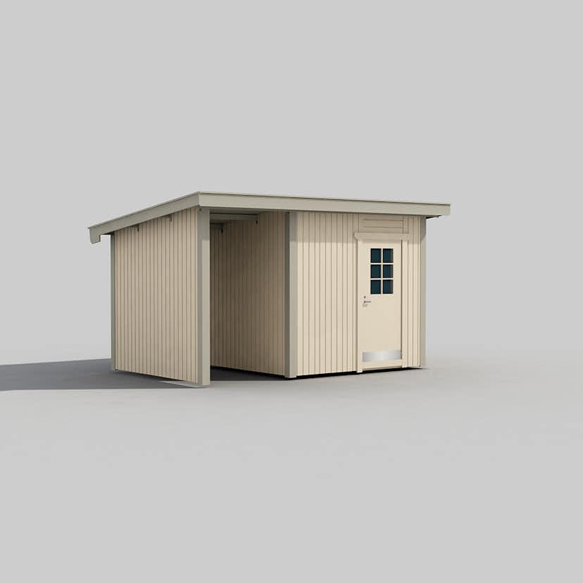 Vedstuga Trähuset Pelle 6-2