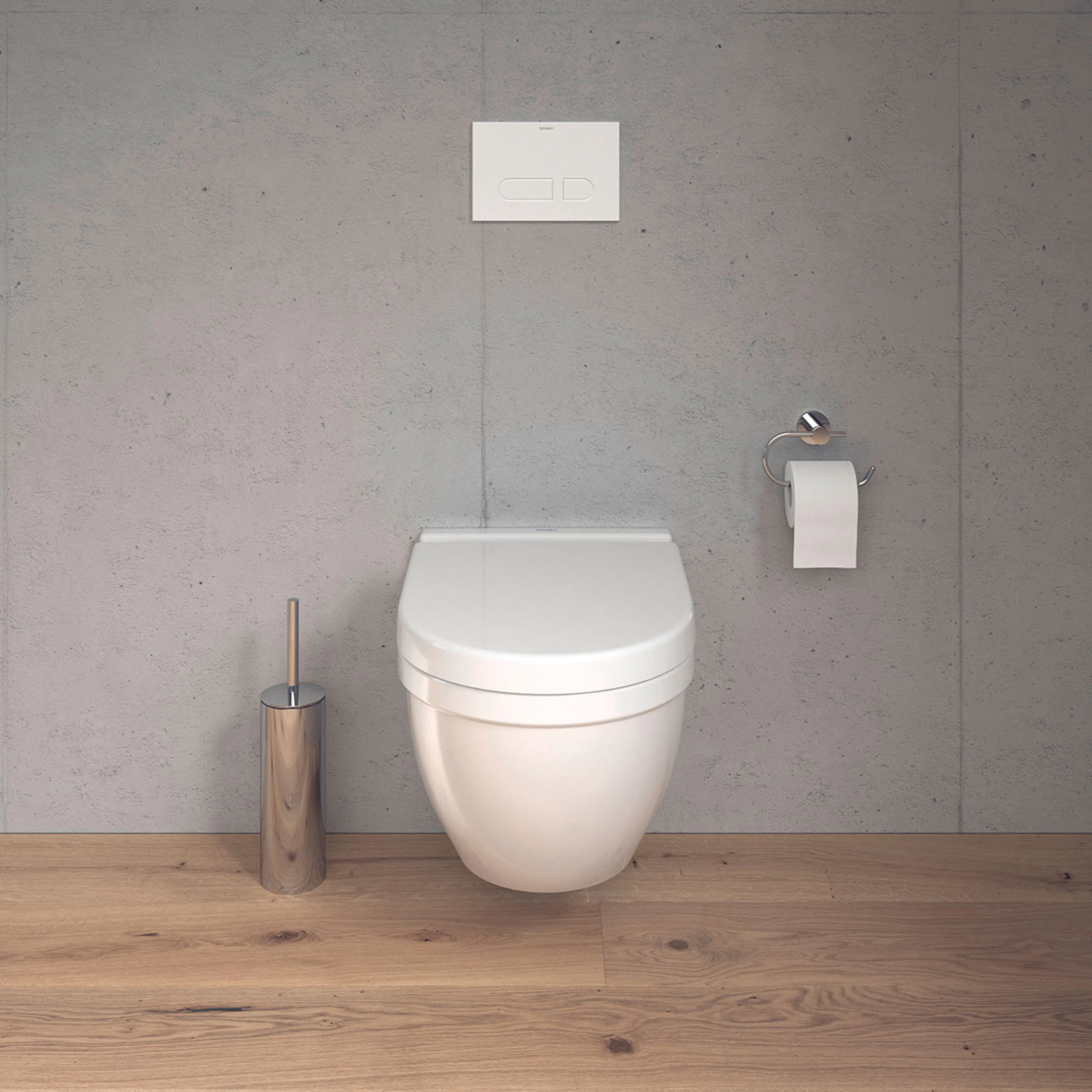 Vägghängd Toalettstol Duravit Starck 3 252709 Rimless utan Toalettsits