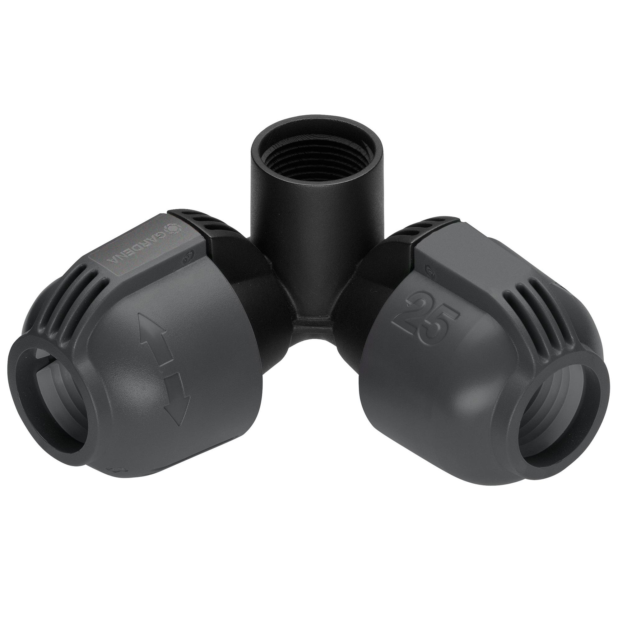 Vinklad L-skarv Gardena 25 mm x G 3/4 Hongänga