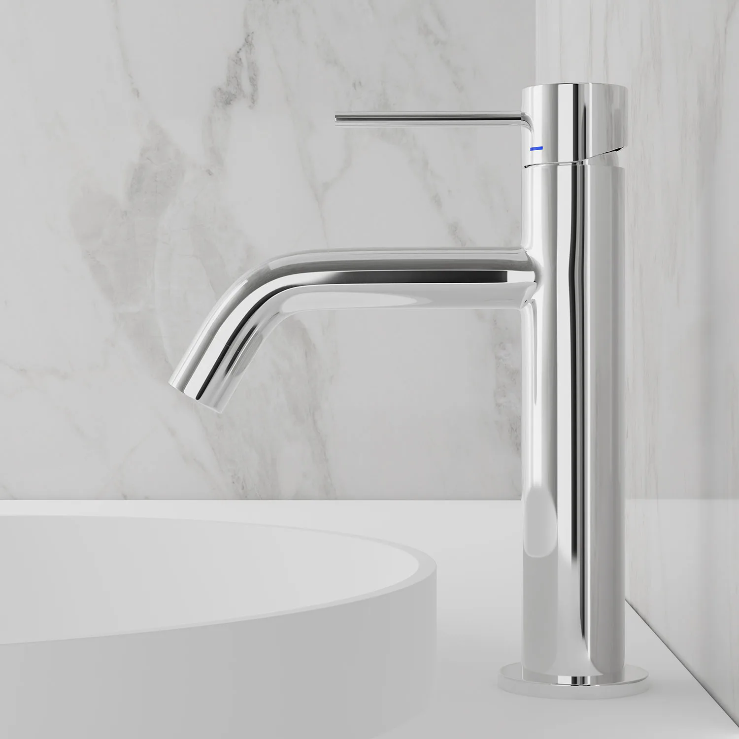 Tvättställsblandare Scandtap Steel Voyage Medium