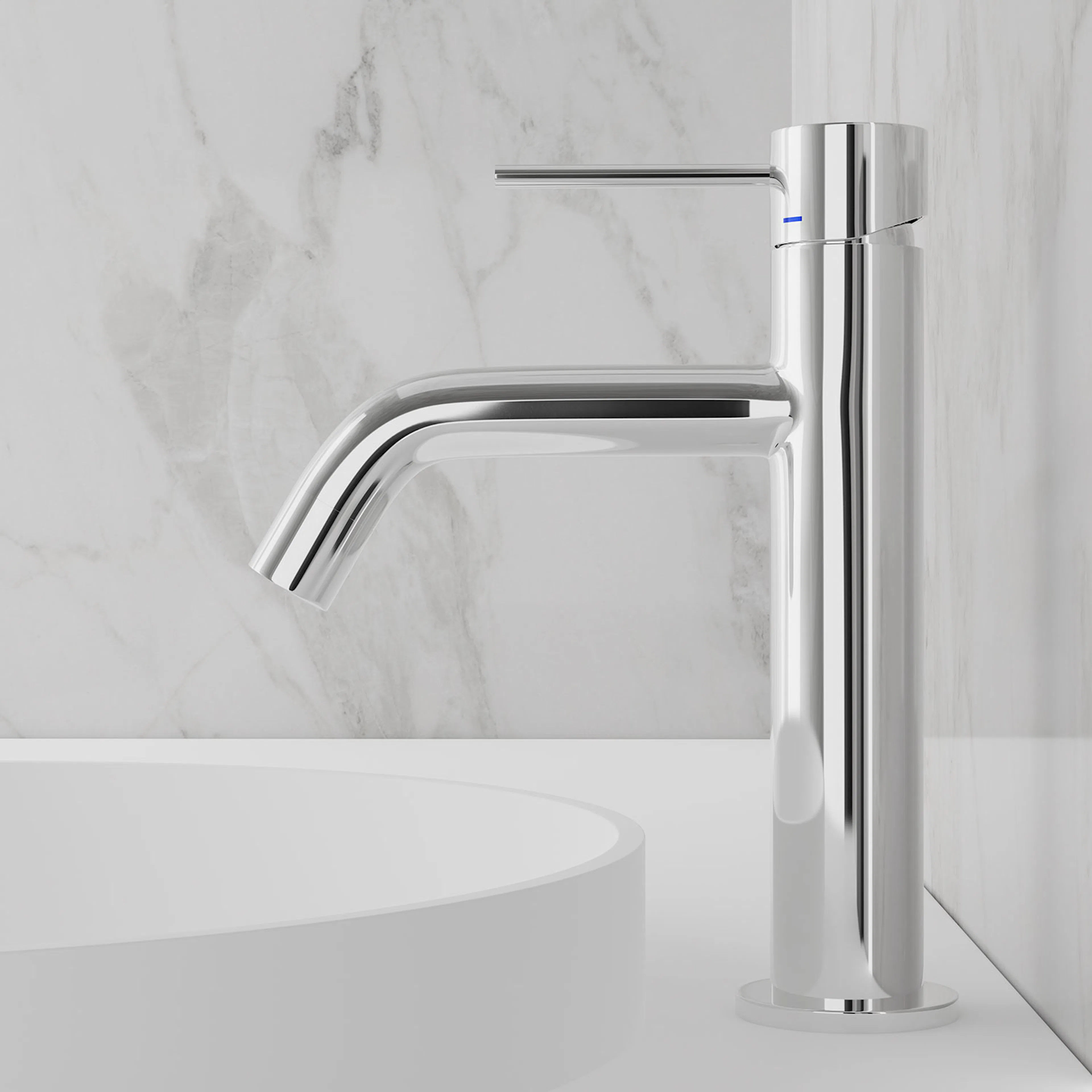 Tvättställsblandare Scandtap Steel Voyage Medium