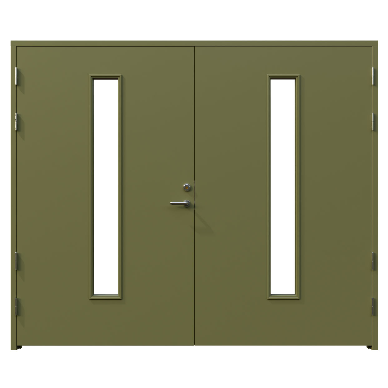 Garageport Leksandsdörren Vargnäs BxH: 250x210 cm, S-5020-G70Y, Grön, Vänster