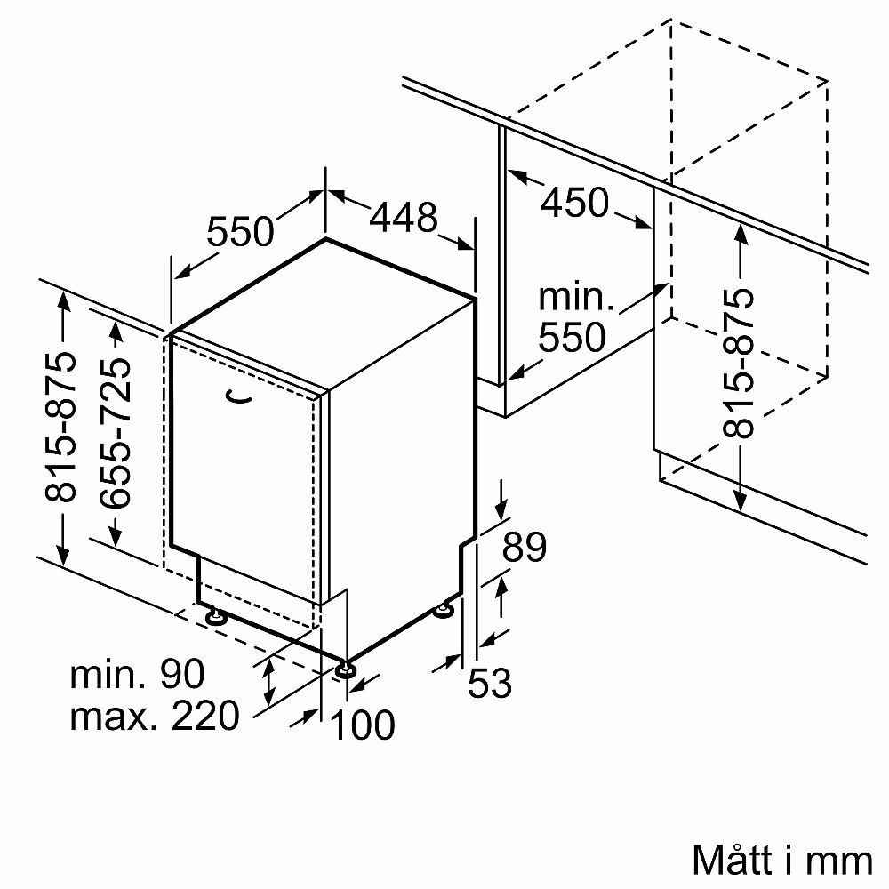 Integrerad diskmaskin Siemens SR63HX75ME