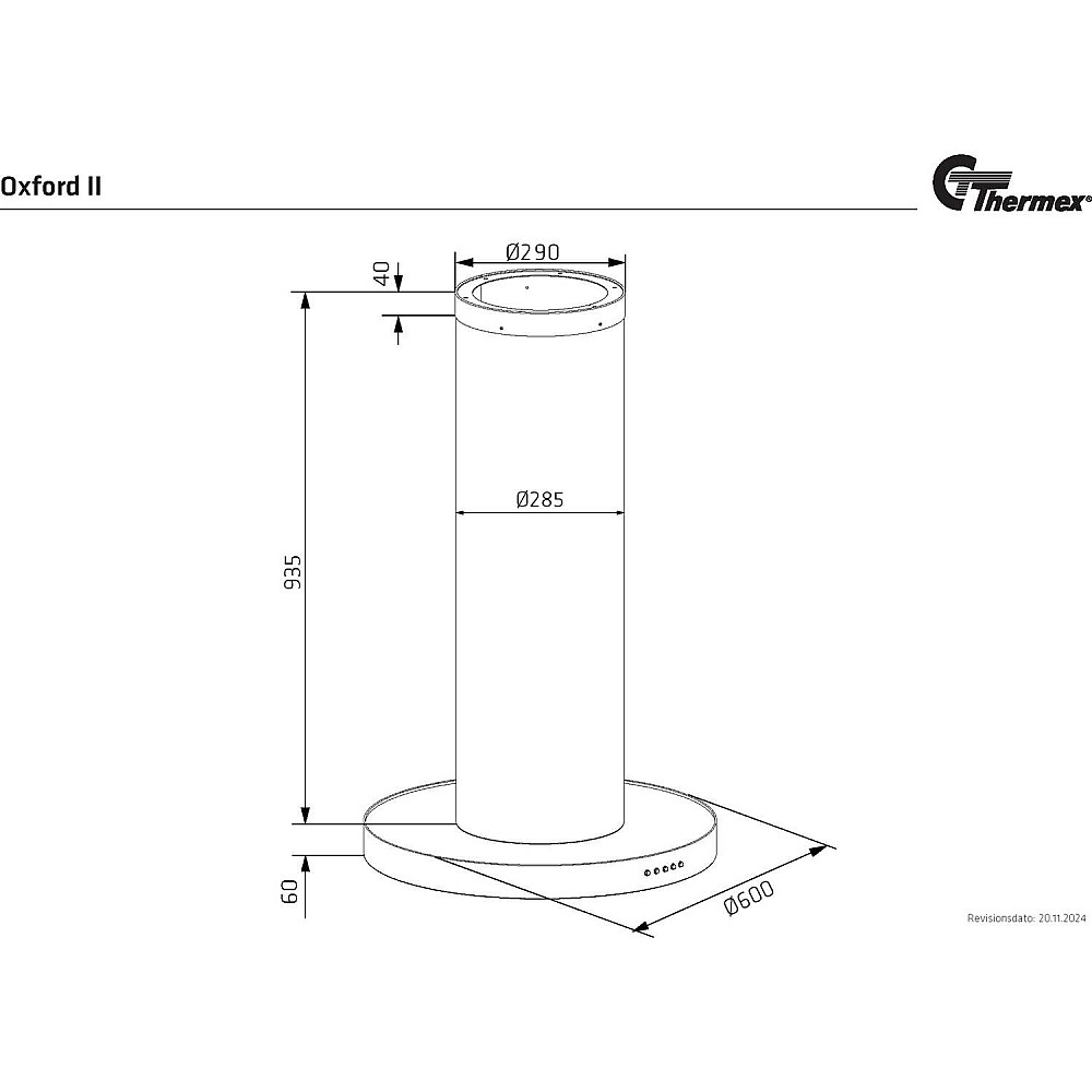Frihängande fläkt Thermex Oxford II