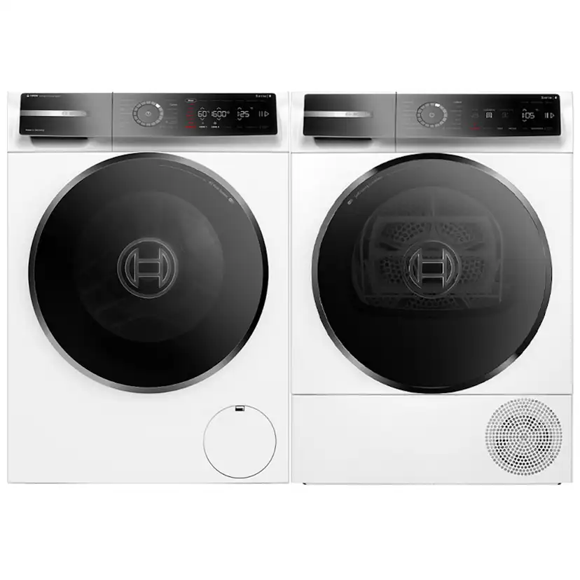 Tvätt- och torkpaket Bosch WGB256A1SN + WQB246DASN