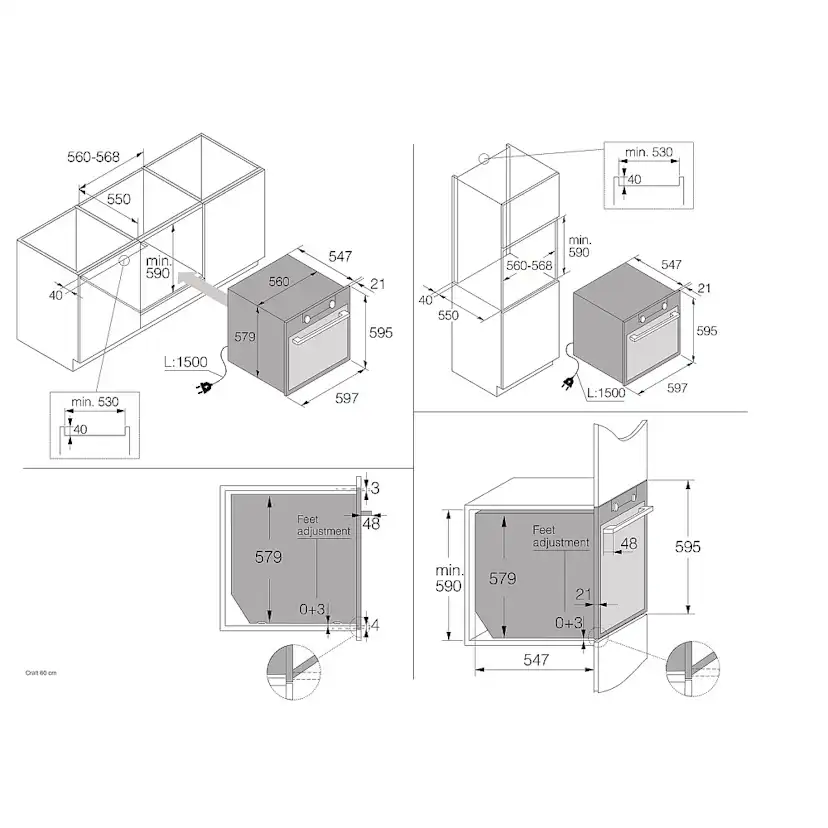 Ugn- och Mikropaket Asko OP8664B + OCM8464B