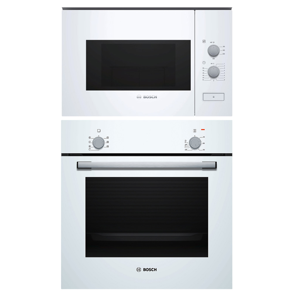 Ugn- och Mikropaket Bosch HBF010BV1S + BFL520MW0
