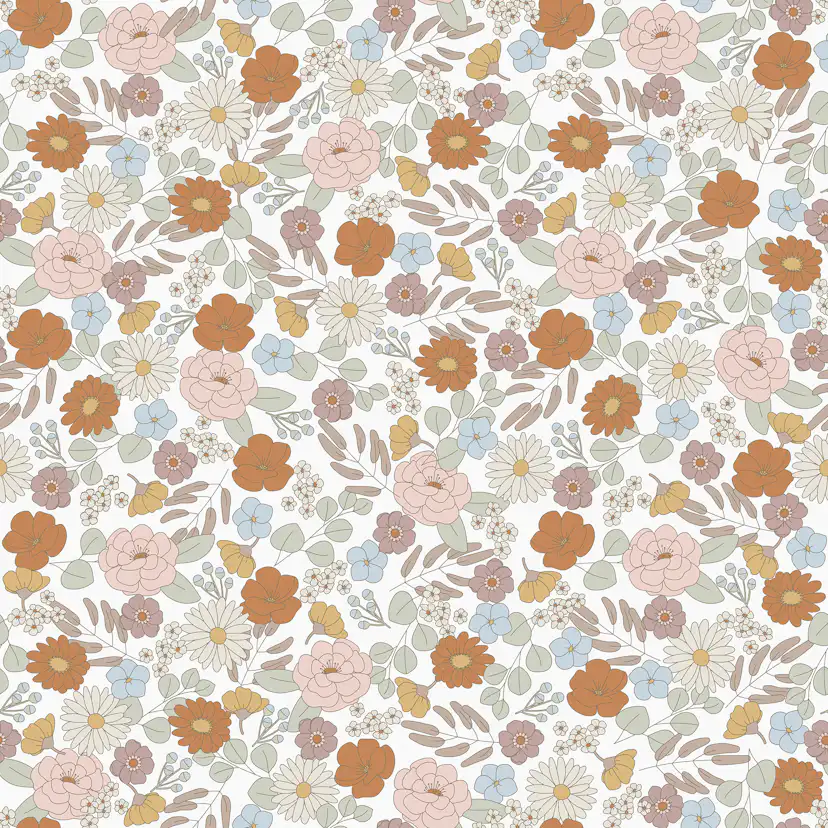 Tapet Little Dutch Vintage Little Flowers
