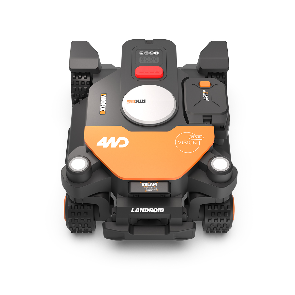 Robotgräsklippare Worx Landroid Vision Cloud AWD 2000m² Utan Slinga