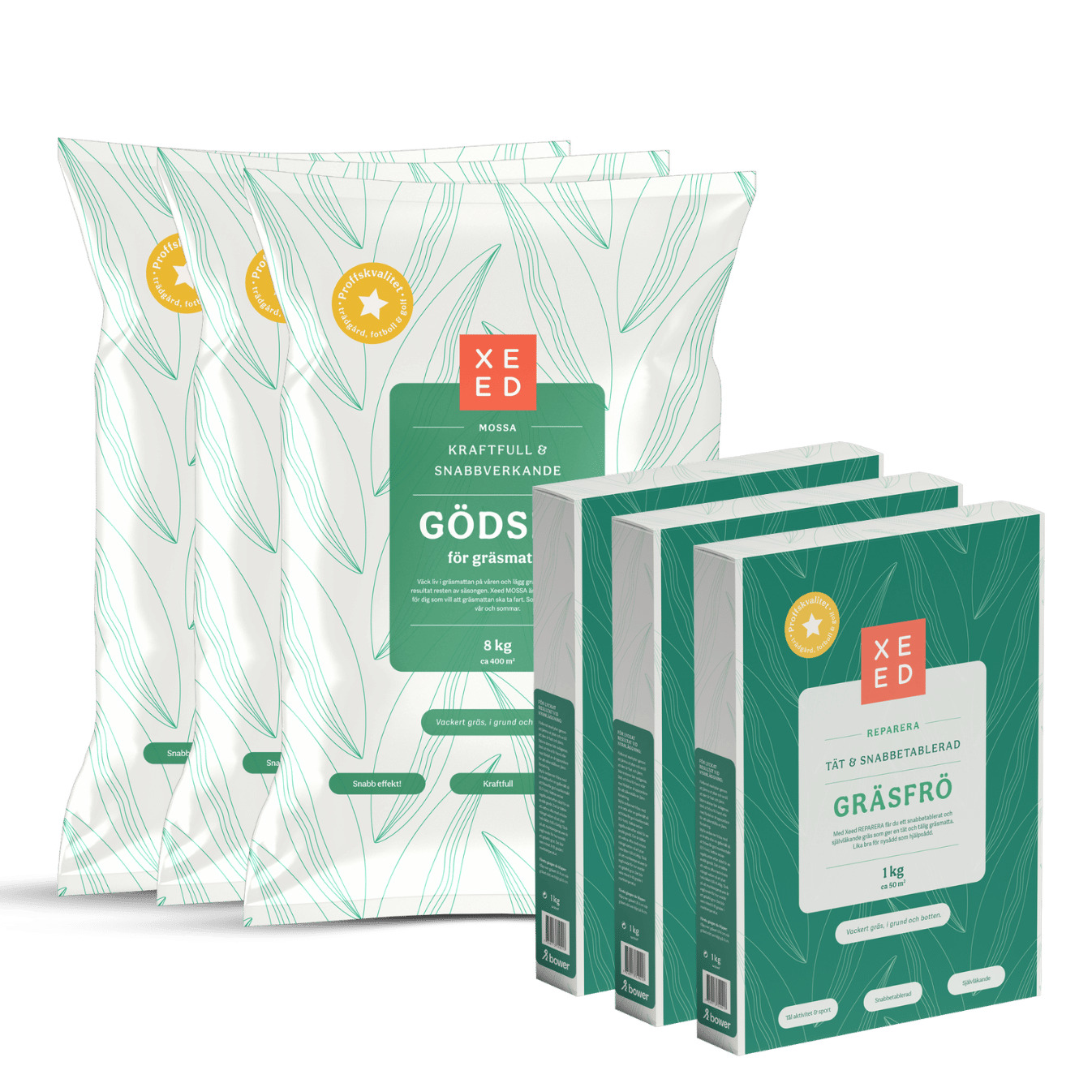 Gräsfrö Xeed Vårpaket Med Gödsel 1050 kvm