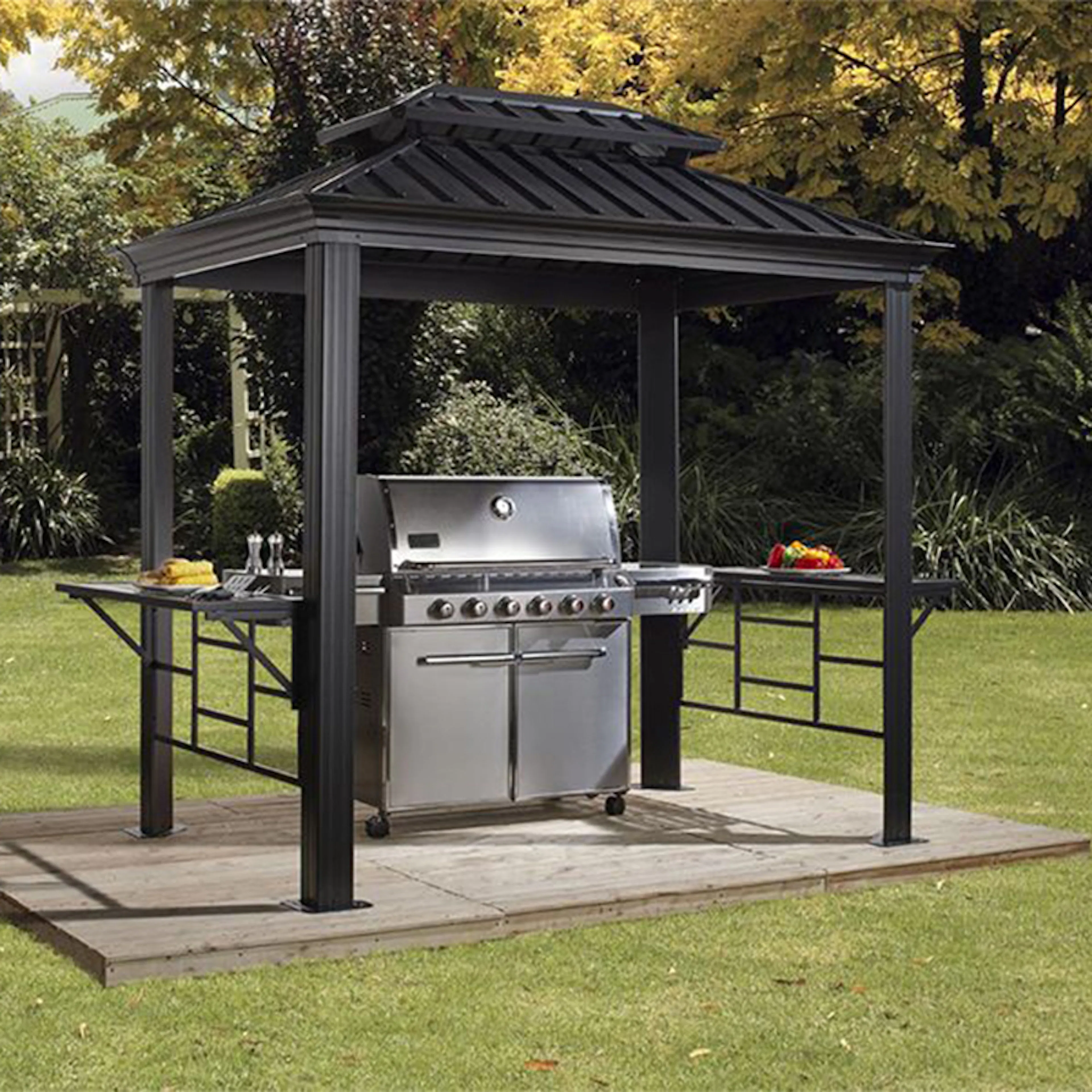 Pergola gop Messina BBQ 5 m² Paviljong för Uteplats