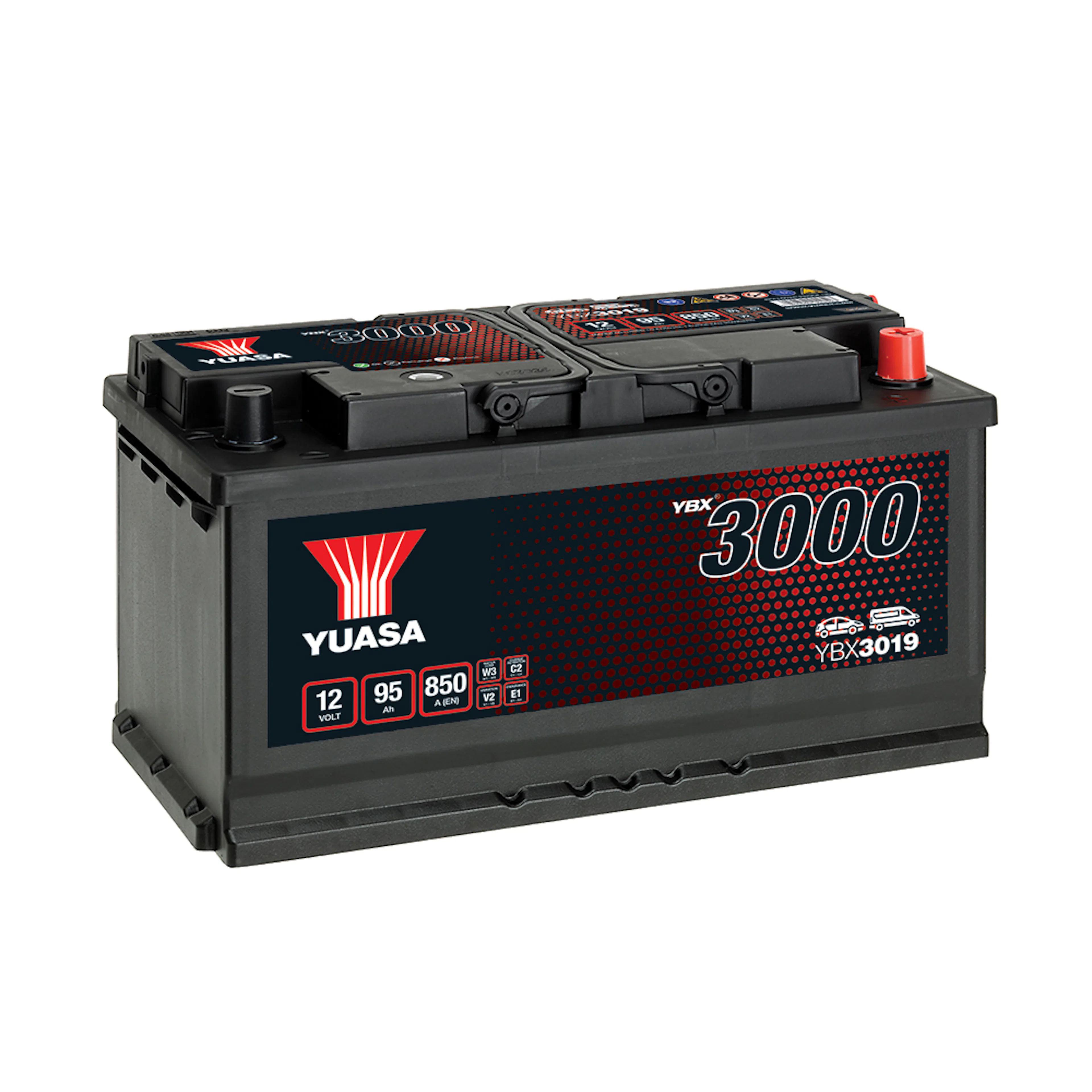 Startbatteri Yuasa 3000 95Ah 850A