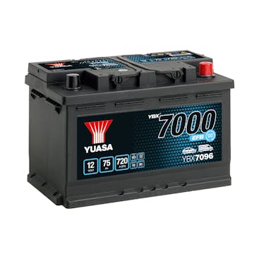 Startbatteri Yuasa 7000 EFB (Start-stopp) 75Ah 700A