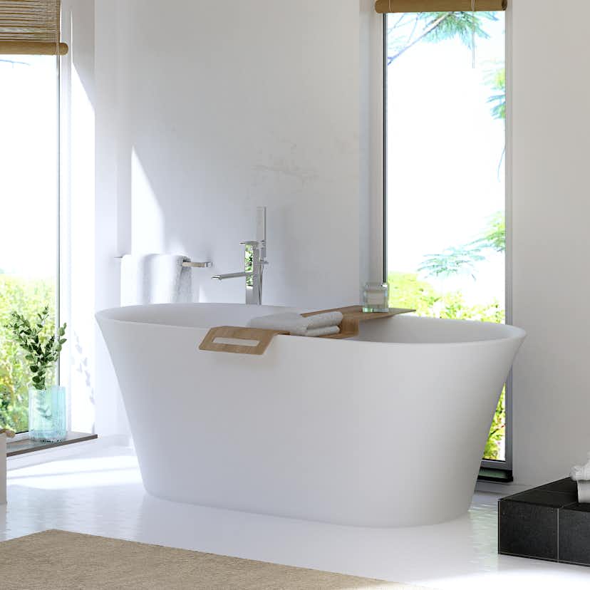 Badkar Swebad Ystad Solid Surface 1790 mm