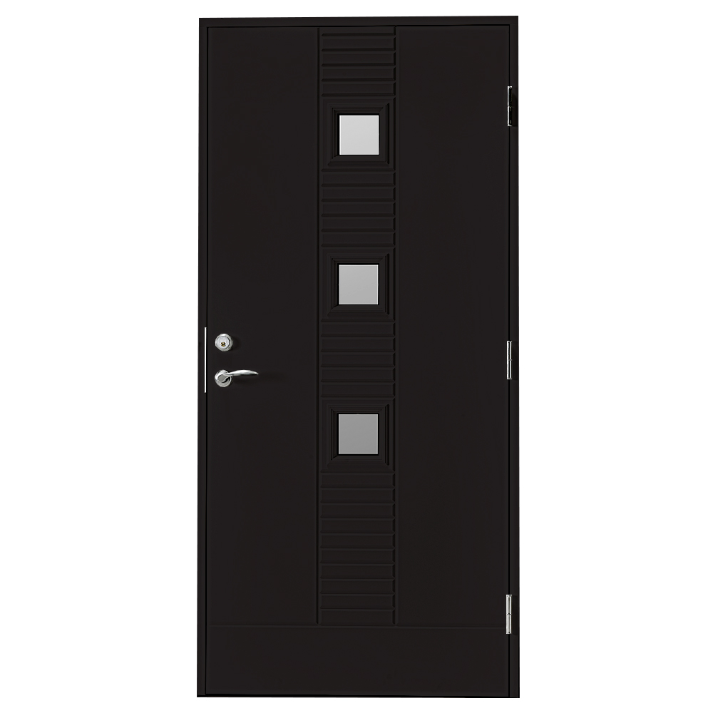 Ytterdörr Br. Johansson SY128 Sotat Glas