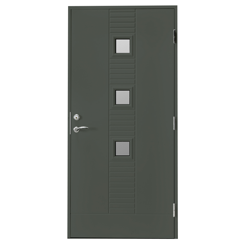 Ytterdörr Br. Johansson SY128 Sotat Glas