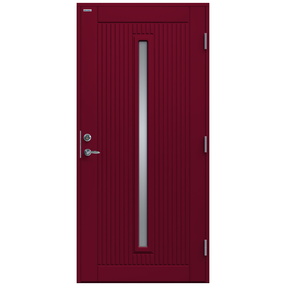 Ytterdörr Diplomat Athena Klarglas