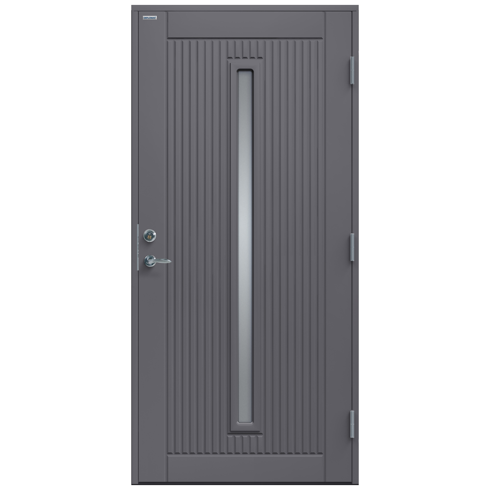 Ytterdörr Diplomat Athena Klarglas