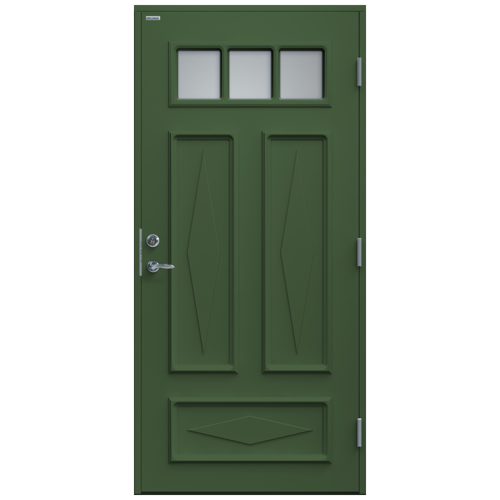 Ytterdörr Diplomat Britta Klarglas