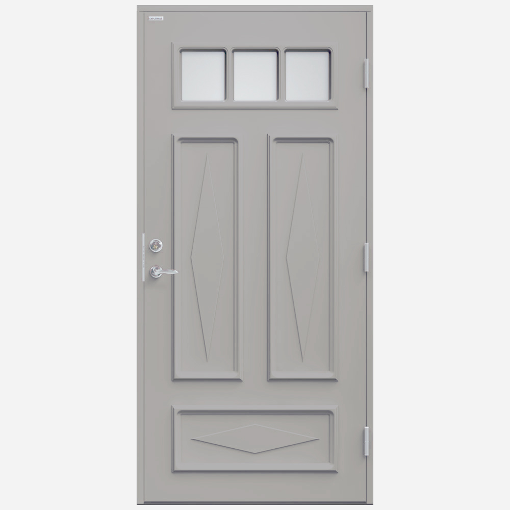 Ytterdörr Diplomat Britta Klarglas