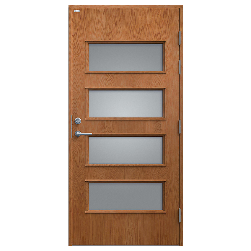 Ytterdörr Diplomat Ebba Träfanér Klarglas