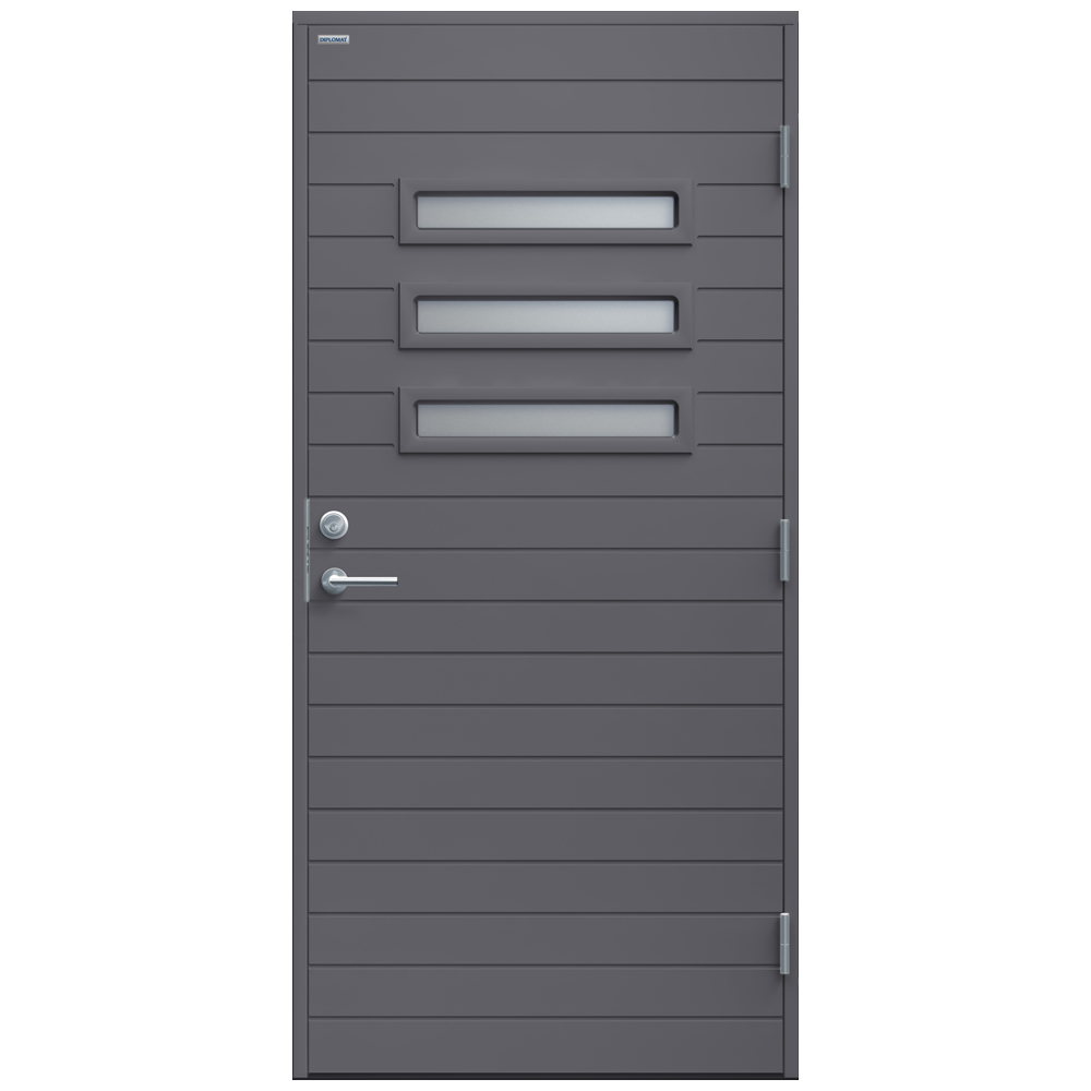 Ytterdörr Diplomat Ingela Klarglas