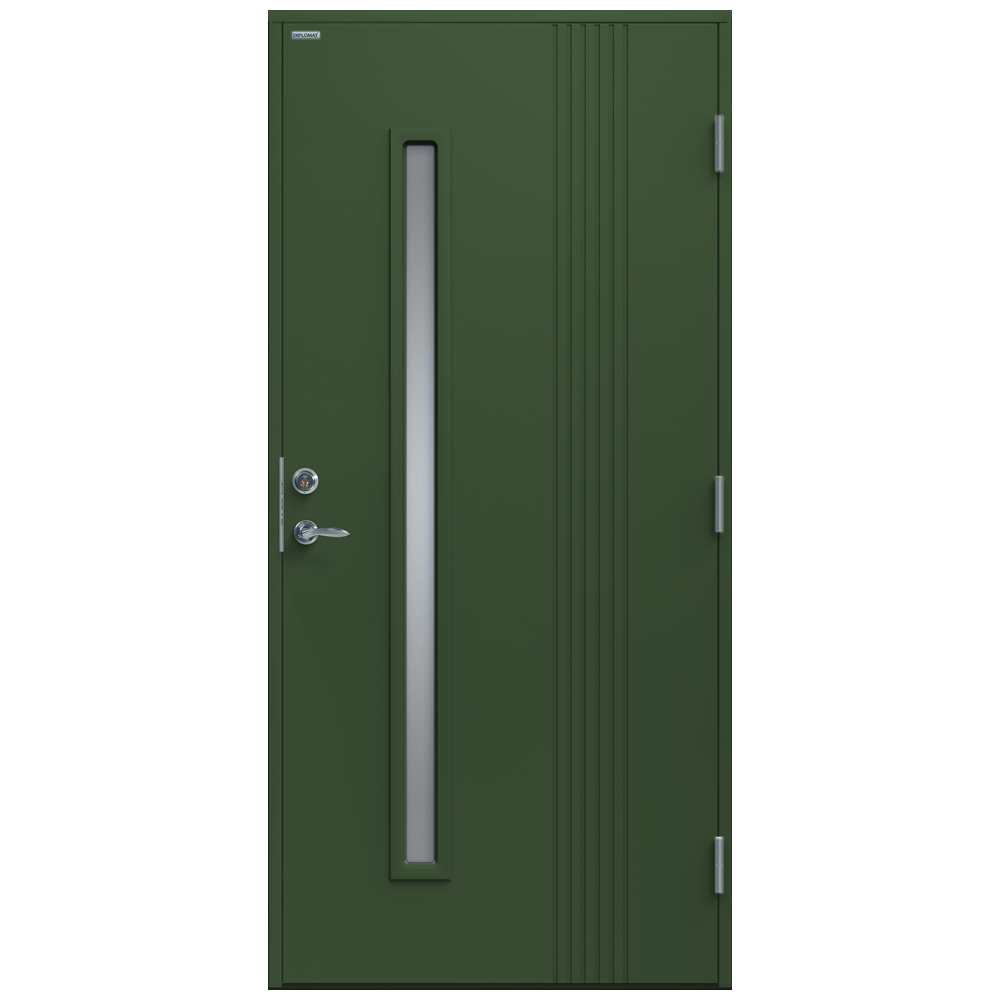 Ytterdörr Diplomat Nathalie Klarglas