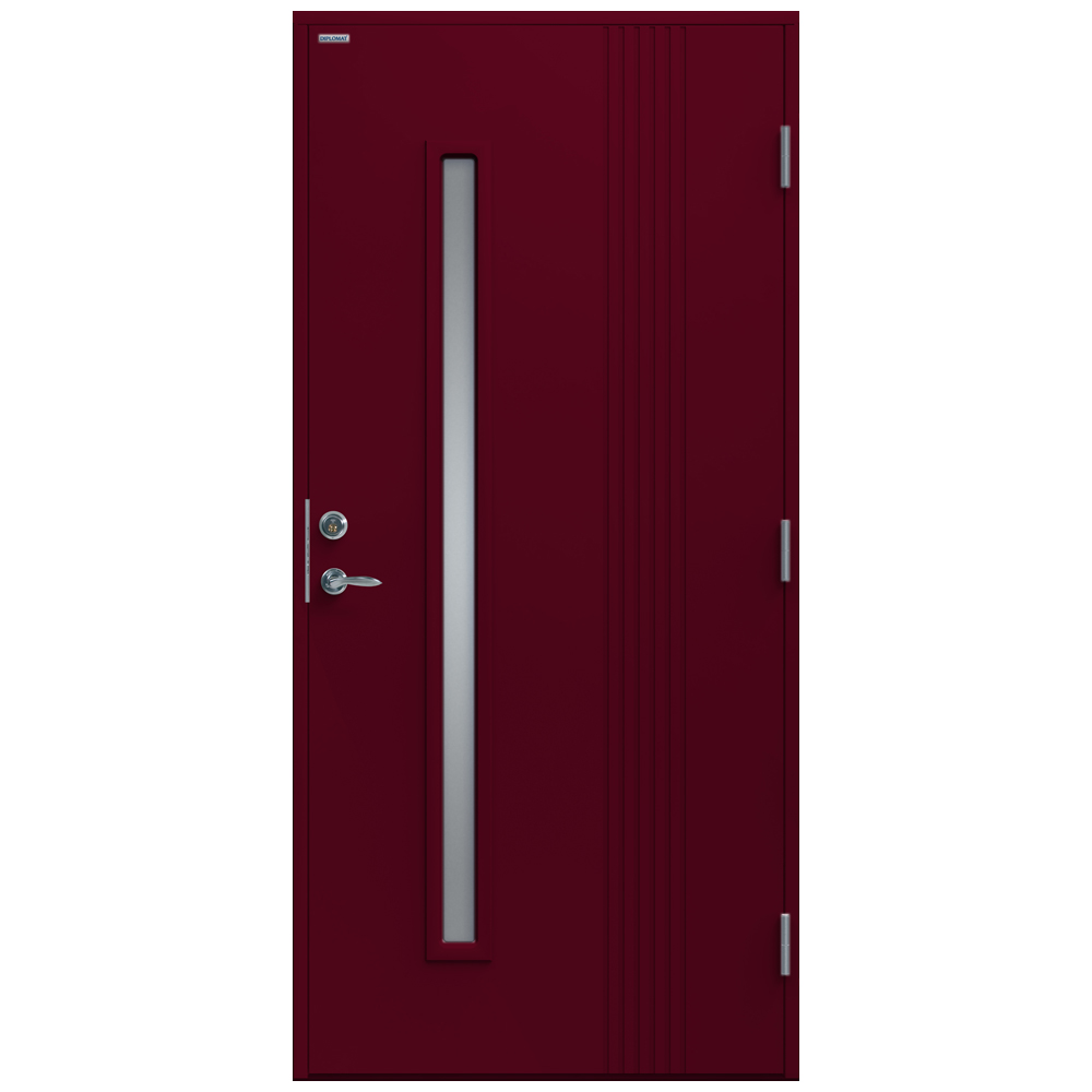 Ytterdörr Diplomat Nathalie Klarglas