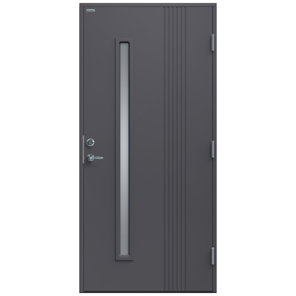 Ytterdörr Diplomat Nathalie Klarglas