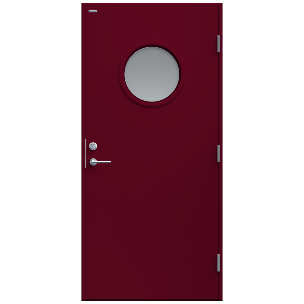 Ytterdörr Diplomat Rosa Klarglas