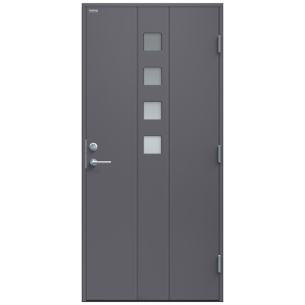 Ytterdörr Diplomat Sandra Klarglas