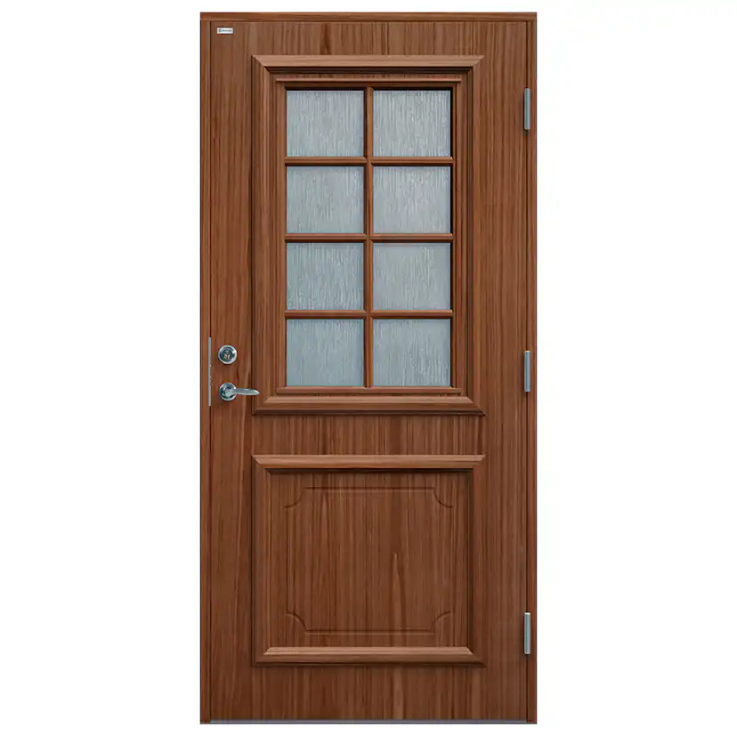 Ytterdörr Diplomat Svea Teak Cotswoldglas