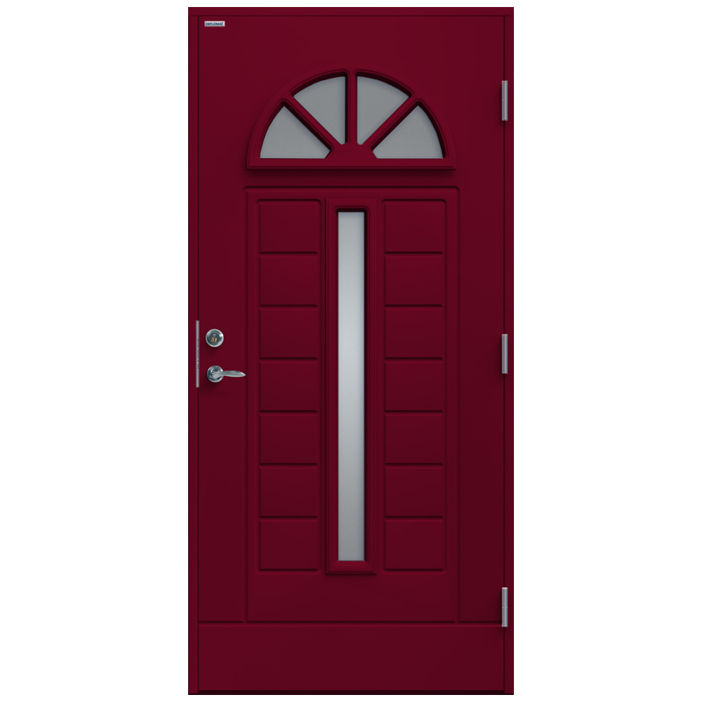 Ytterdörr Diplomat Viktoria Rökfärgat Glas