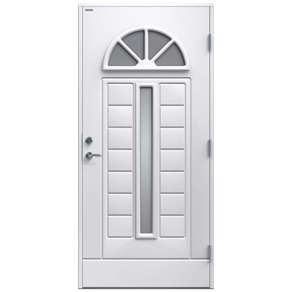 Ytterdörr Diplomat Viktoria Rökfärgat Glas