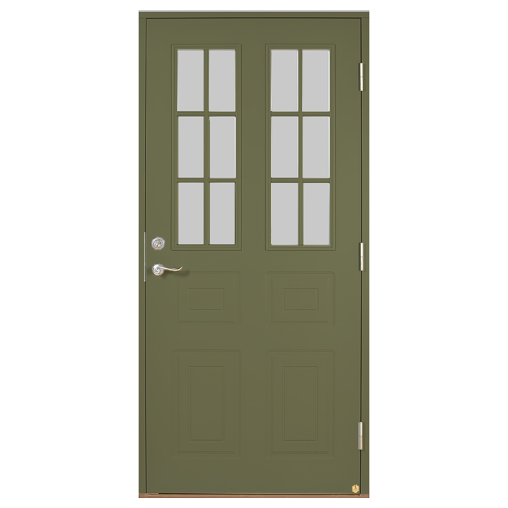 Ytterdörr Leksandsdörren Åsleden Klarglas Eco74 RC2N