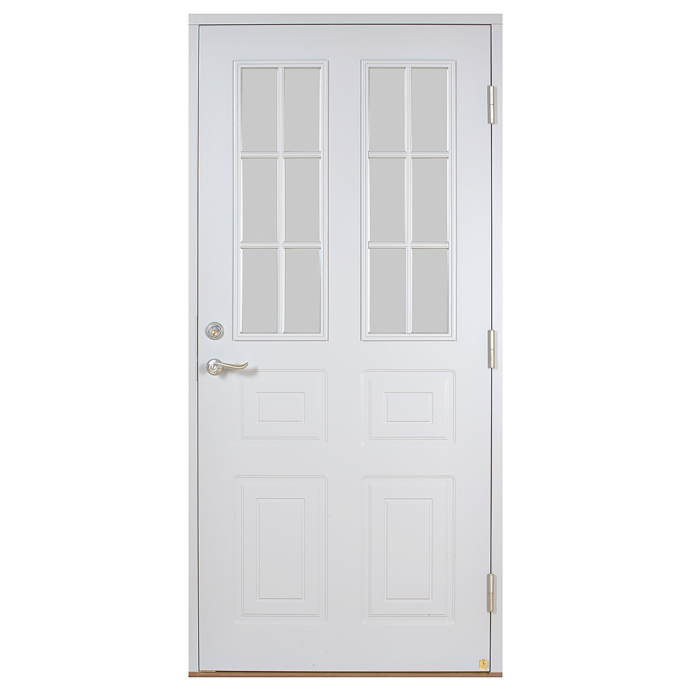 Ytterdörr Leksandsdörren Åsleden Klarglas Eco74 RC2N