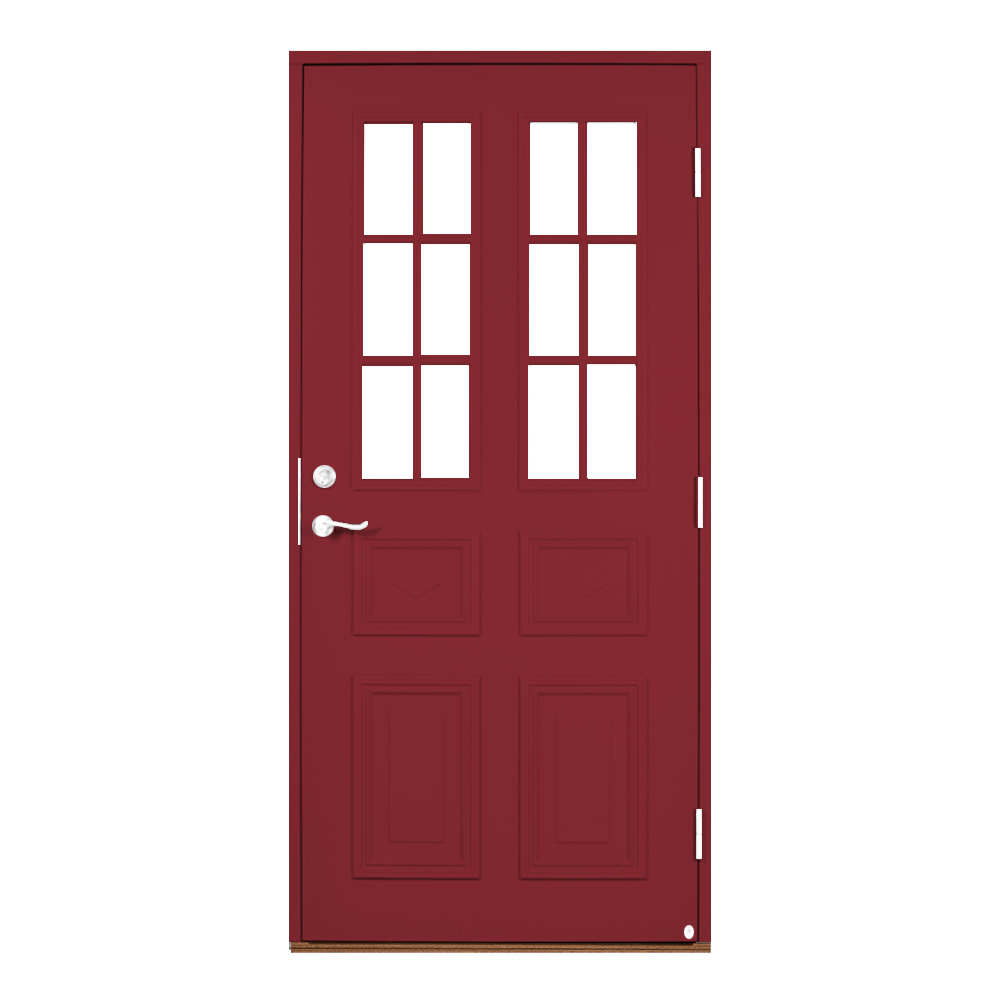 Ytterdörr Leksandsdörren Edshult Glas Eco74 RC2N