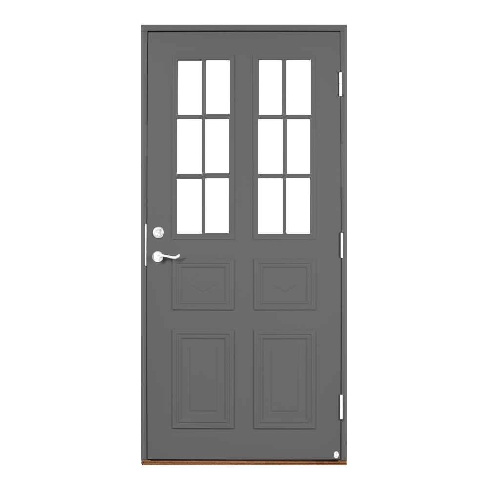 Ytterdörr Leksandsdörren Edshult Glas Eco74 RC2N